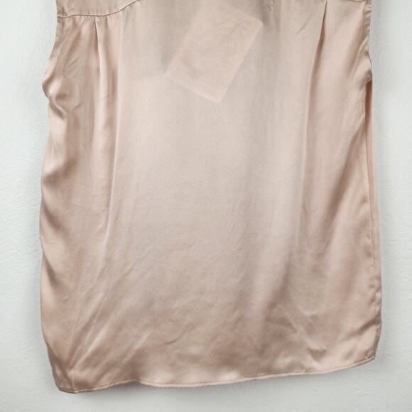 Sandro Paris Tank Size 2 US Size 6 Cream Sleeveless NWT 100% Silk Bow - Picture 6 of 12